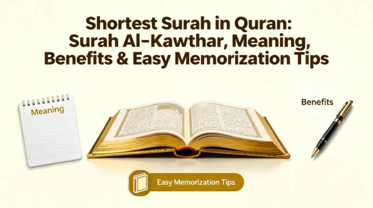 Shortest Surah in Quran Surah Al-Kawthar, Meaning, Benefits & Easy Memorization Tips