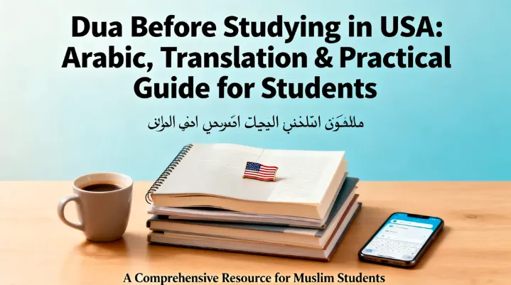 Dua Before Studying in USA Arabic, Translation & Practical Guide for Students
